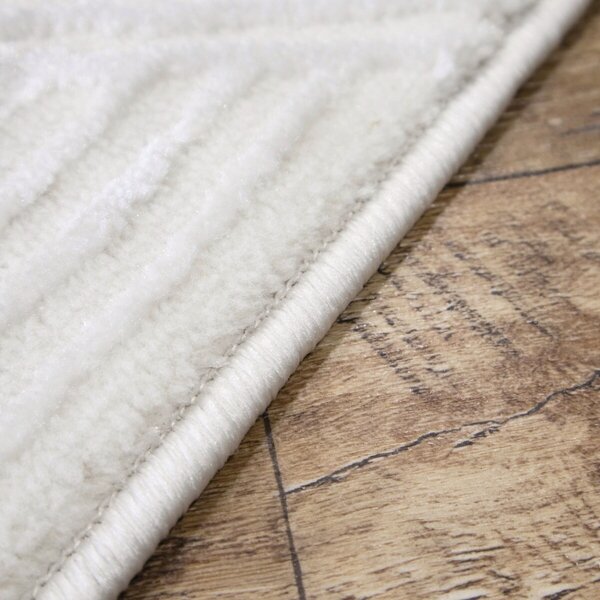 Angel Carpet, Kusový koberec Zafiro 25 Cream, 60x110, bílá, kancelář