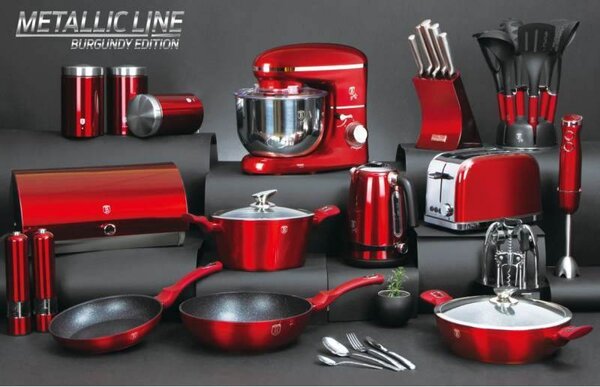 Mlýnek na pepř a sůl elektrický Burgundy Metallic Line
