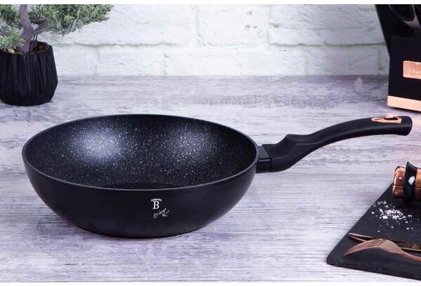 Pánev WOK s mramorovým povrchem 28 cm Black Rose Collection