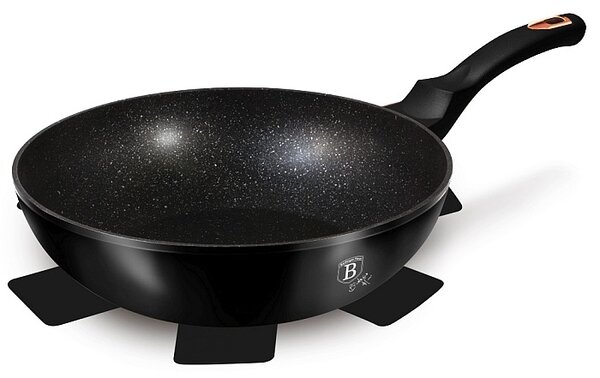 Pánev WOK s mramorovým povrchem 28 cm Black Rose Collection