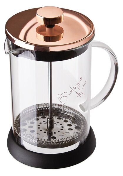Konvička na čaj a kávu French Press 600 ml Rosegold collection