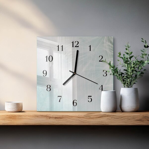 Skleněné hodiny na stěnu Abstrakce zskc-30x30-00174986