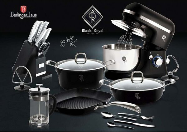 Dóza na potraviny sada 3 ks Royal Black Collection
