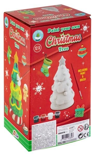 RMS Figurka vymaluj si sám Santa/strom 23 cm, 2ASS