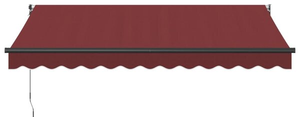 Ručně zatahovací markýza burgundská 350 x 250 cm