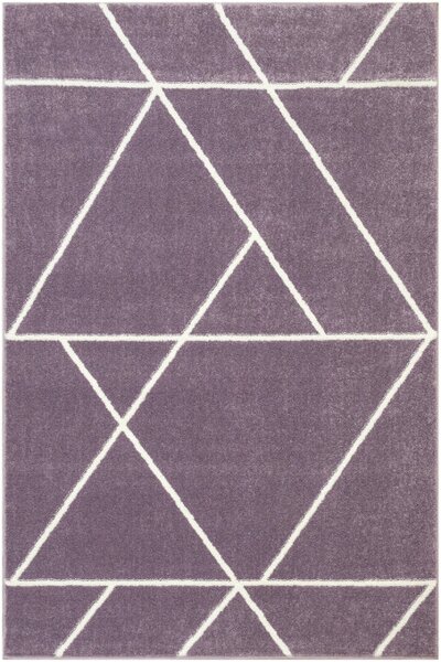 Koberec LIMA C877B fialový / krémový
