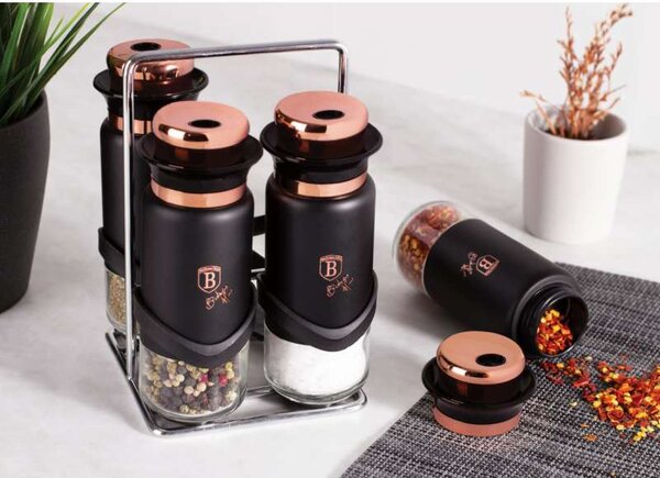 Kořenky ve stojanu sada 5 ks Black Rose Collection