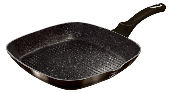 Pánev grilovací s poklicí 28 cm Shiny Black Collection