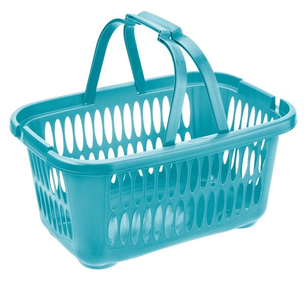 Tontarelli Koš na čisté prádlo COVER LINE s rukojetí 19,4 l, modrá