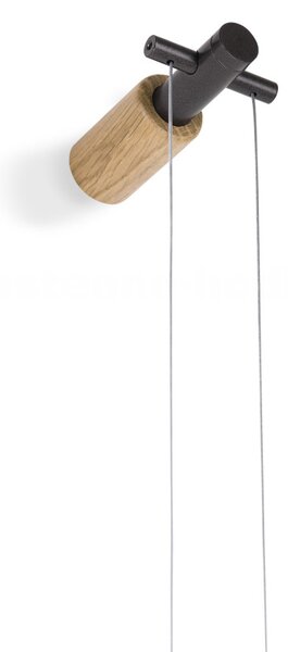 Designové nástěnné hodiny Nomon Pendulo Premium, dub-grafit
