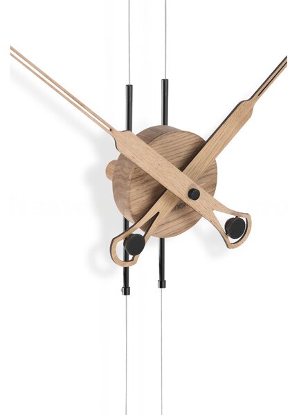 Designové nástěnné hodiny Nomon Pendulo Premium, dub-grafit