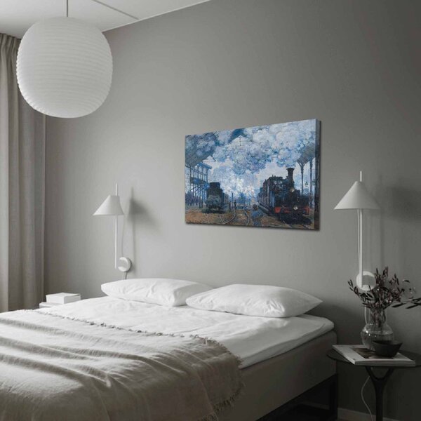 ASIR Obraz na plátně Claude Monet – Nádraží Saint-Lazare: Příjezd vlaku