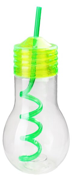 Toro Plastová láhev s brčkem 600ml žárovka MIX barev