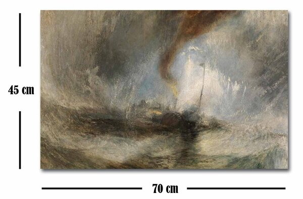 ASIR Obraz na plátně J. M. W. Turner – Sněhová bouře