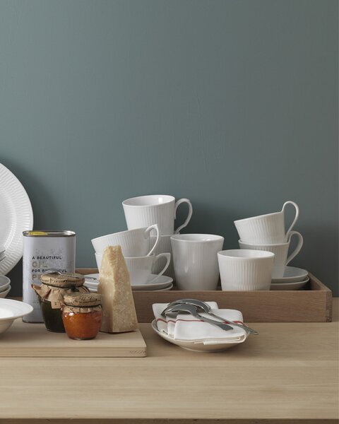 Porcelánový hrnek White Fluted 380 ml – set 2 ks