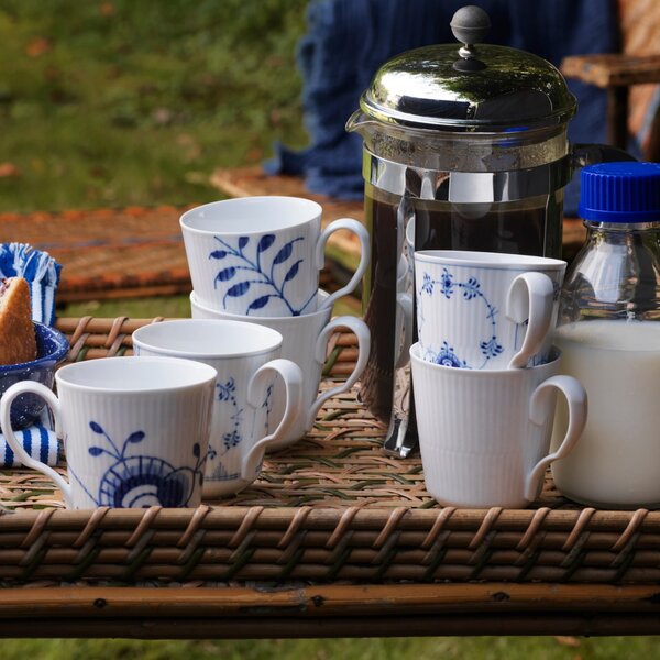Porcelánový hrnek White Fluted 380 ml – set 2 ks