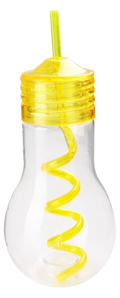 Toro Plastová láhev s brčkem 600ml žárovka MIX barev