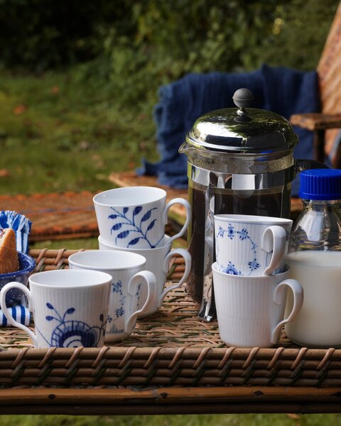 Porcelánový hrnek White Fluted 380 ml – set 2 ks