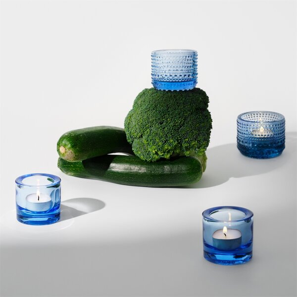 Iittala Svícen Kivi, modrý aqua