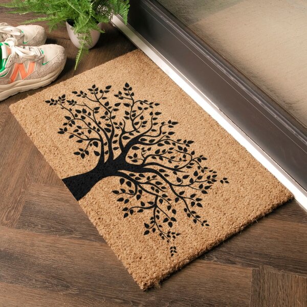 Rohožka z kokosového vlákna 40x60 cm Tree of Life – Artsy Doormats