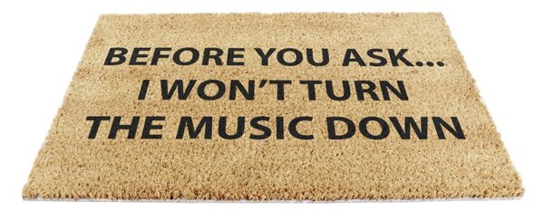 Rohožka z kokosového vlákna 40x60 cm Loud Music – Artsy Doormats