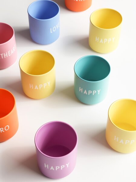 Designový pohárek s nápisem HAPPY Favourite