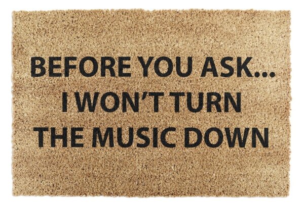 Rohožka z kokosového vlákna 40x60 cm Loud Music – Artsy Doormats