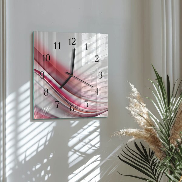 Skleněné hodiny na stěnu Abstrakce zskc-30x30-00175170