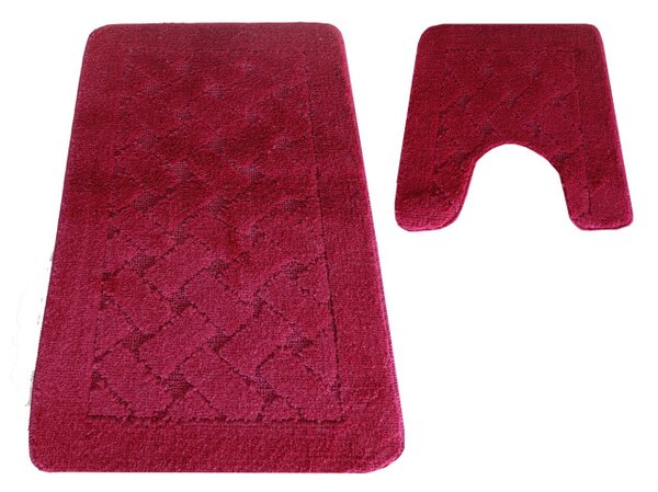 Sada koupelnových koberečků Montana CLT-31 burgundská
