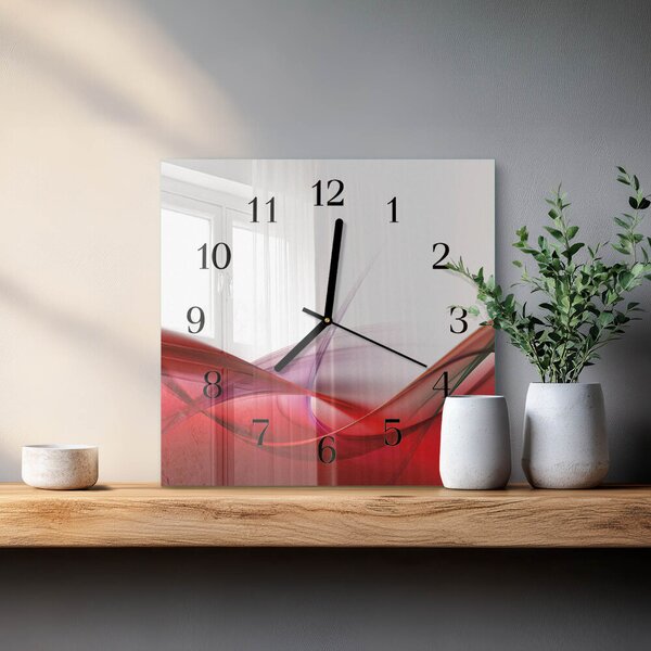 Skleněné hodiny na stěnu Abstrakce zskc-30x30-00175182