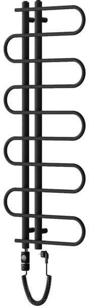 Mexen Kiso, elektrické topné těleso 1200 x 500 mm, 300 W, černá, W114-1250-500-2300-70