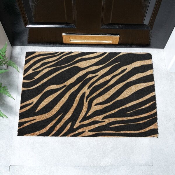 Rohožka z kokosového vlákna 40x60 cm Zebra – Artsy Doormats