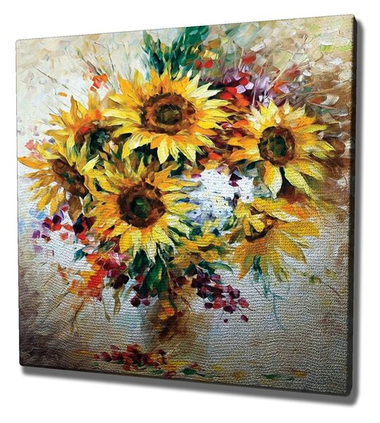 ASIR Obraz na plátně SLUNEČNICE 45 x 45 cm