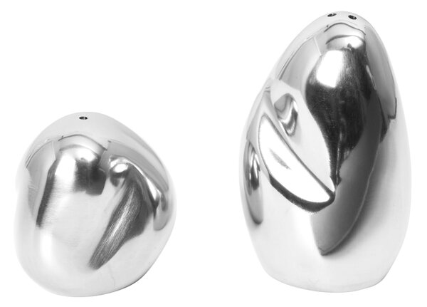Solnička s pepřenkou Orevo Shakers Steel – set 2 ks