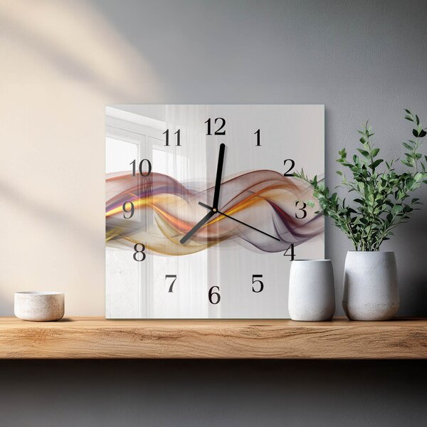 Skleněné hodiny na stěnu Abstrakce zskc-30x30-00175197