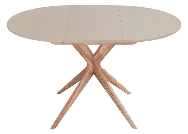 Kulatý rozkládací jídelní stůl s přídavnou deskou ø 90 cm Jubi – Ragaba