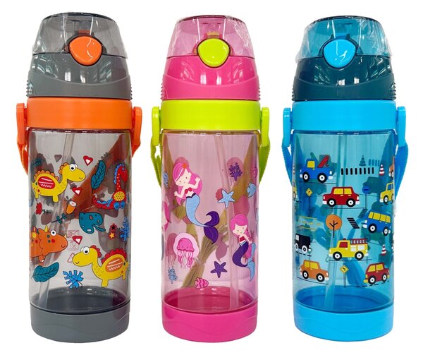 LÁHEV NA VODU DĚTSKÁ 550ML PLAST 3ASSORT