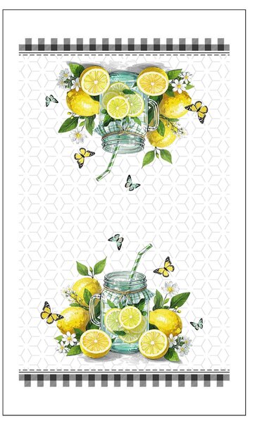 Toro Kuchyňská utěrka 38x63cm citron