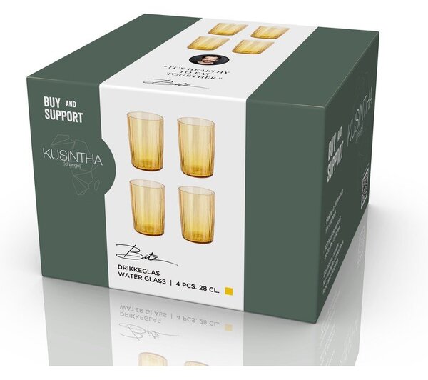 Sklenice v sadě 4 ks 280 ml Kusintha – Bitz