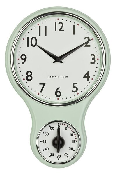 TFA 60.3073.20 - kuchyňské nástěnné hodiny s minutkou RETRO