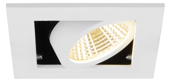LA 1007552 KADUX stropní zápustné svítidlo, 3000 K, 38°, IP 20, čtvercové, bílá - BIG WHITE (SLV)