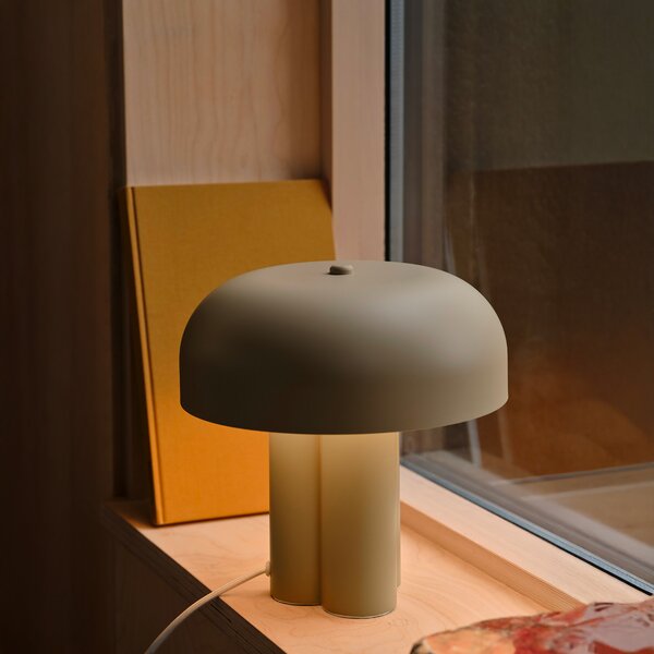 Stolní lampa Nordlux Sandro - (hnědá) plast, ø 25 cm