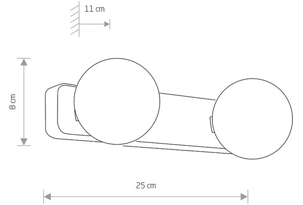 Nowodvorski Lighting Brazos nástěnné svítidlo 2x40 W chrom 6950
