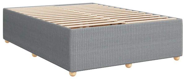 Rám postele bez matrace světle šedý 140 x 190 cm textil 3284935