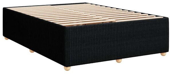 Box spring postel s matrací černá 140 x 190 cm textil 3285569