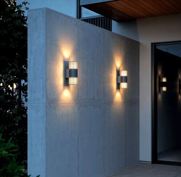 Nordlux Aludra venkovní nástěnné svítidlo 2x15 W antracitová 2418121250
