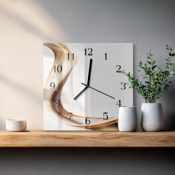 Skleněné hodiny na stěnu Abstrakce zskc-30x30-00175270
