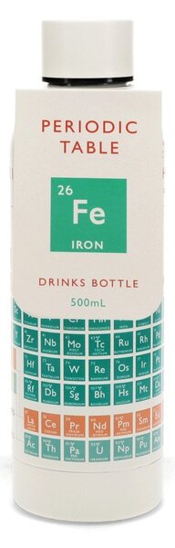Krémová cestovní nerezová lahev 500 ml Periodic Table – Rex London