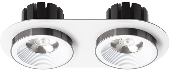 RED - DESIGN RENDL RENDL SHARM LED vestavné světlo, sady bílá černý chrom R14571