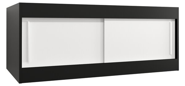 Nástavec Abi Barva korpusu: Černá, Rozměry: 120 cm, Dveře: Bílá